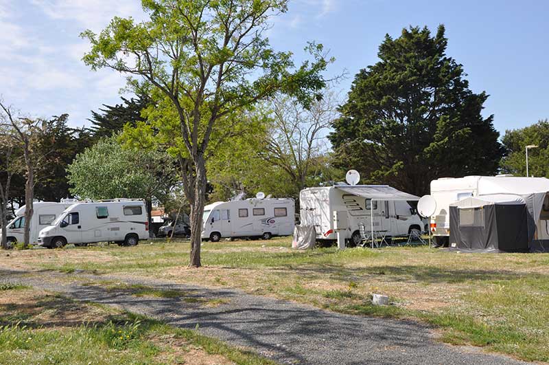 camping municipal de St Denis, Oléron, accueil camping-car