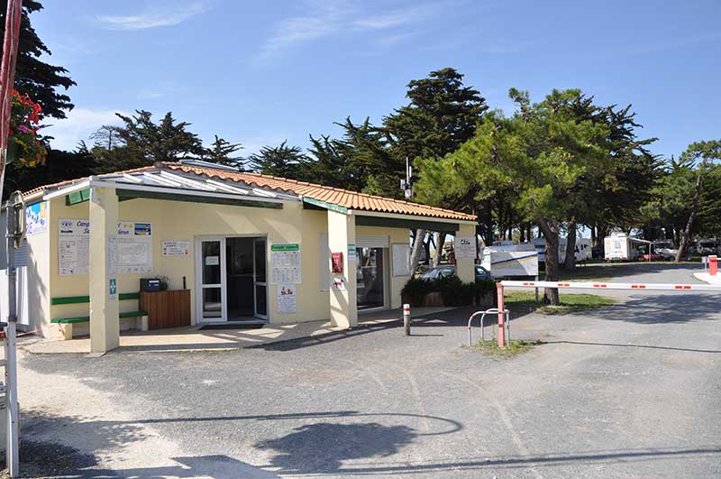 camping municipal de St Denis, île d'Oléron, l'accueil