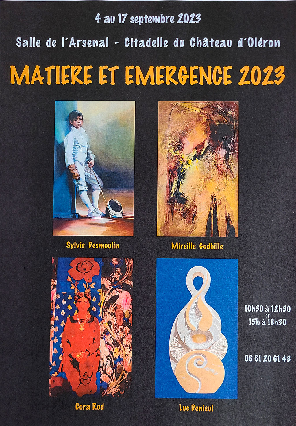 Matière et Emergence 2023 : Peinture et sculpture.